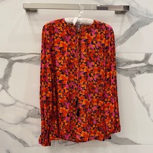 BRAND NEW Derek Lam size 8 Aria Floral Tunic Blouse, never before worn!!